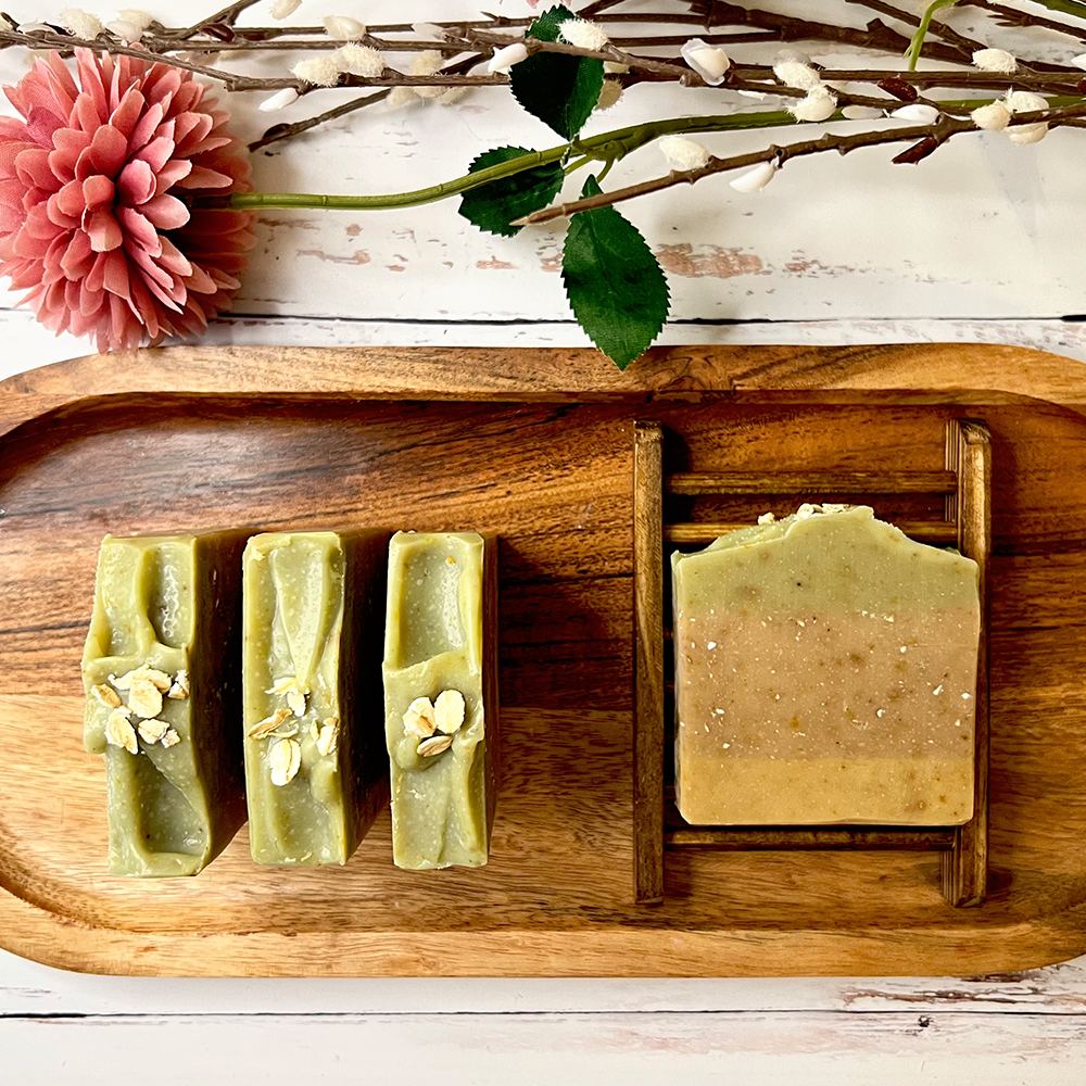 Avocado Banana Oat Herbal Infused Artisan Soap