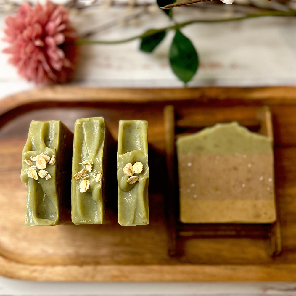 Avocado Banana Oat Herbal Infused Artisan Soap