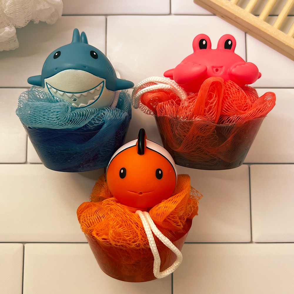 Bath Toy Loofah Soap Gift Set