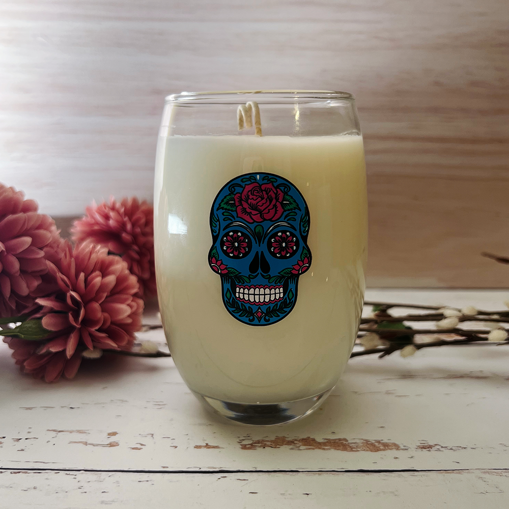 Bergamot Tea & Honey Dia De Los Muertos Candle