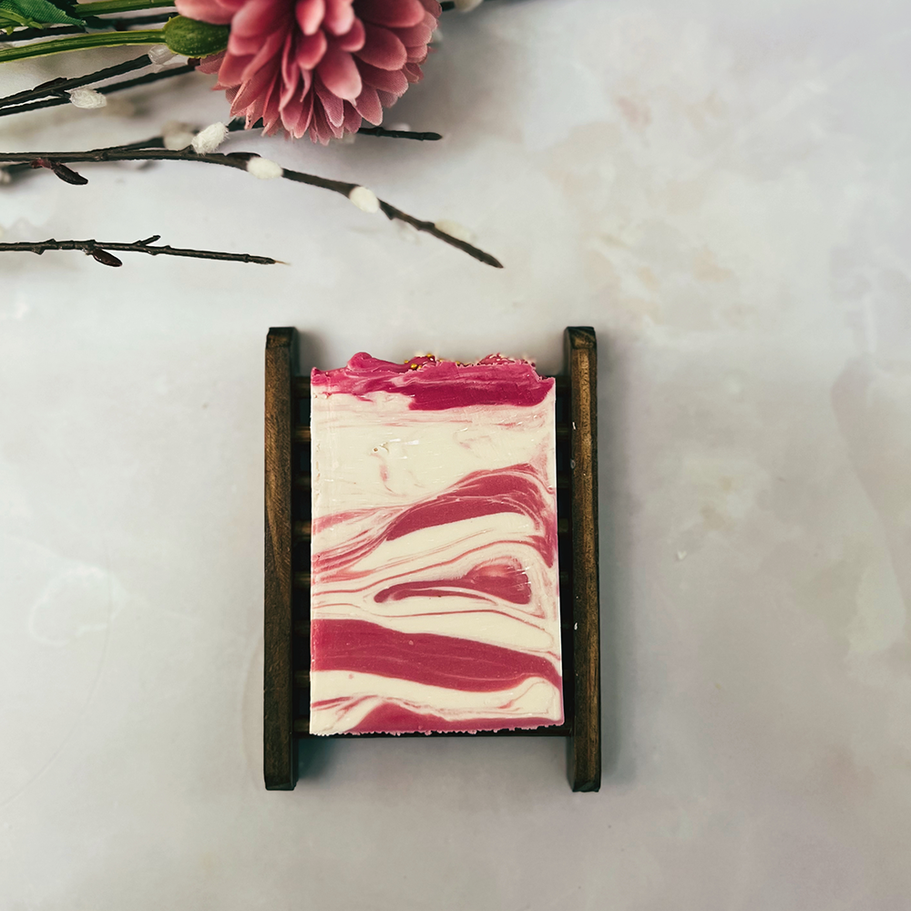 Coconut Rose Artisan Soap (Half Bar)