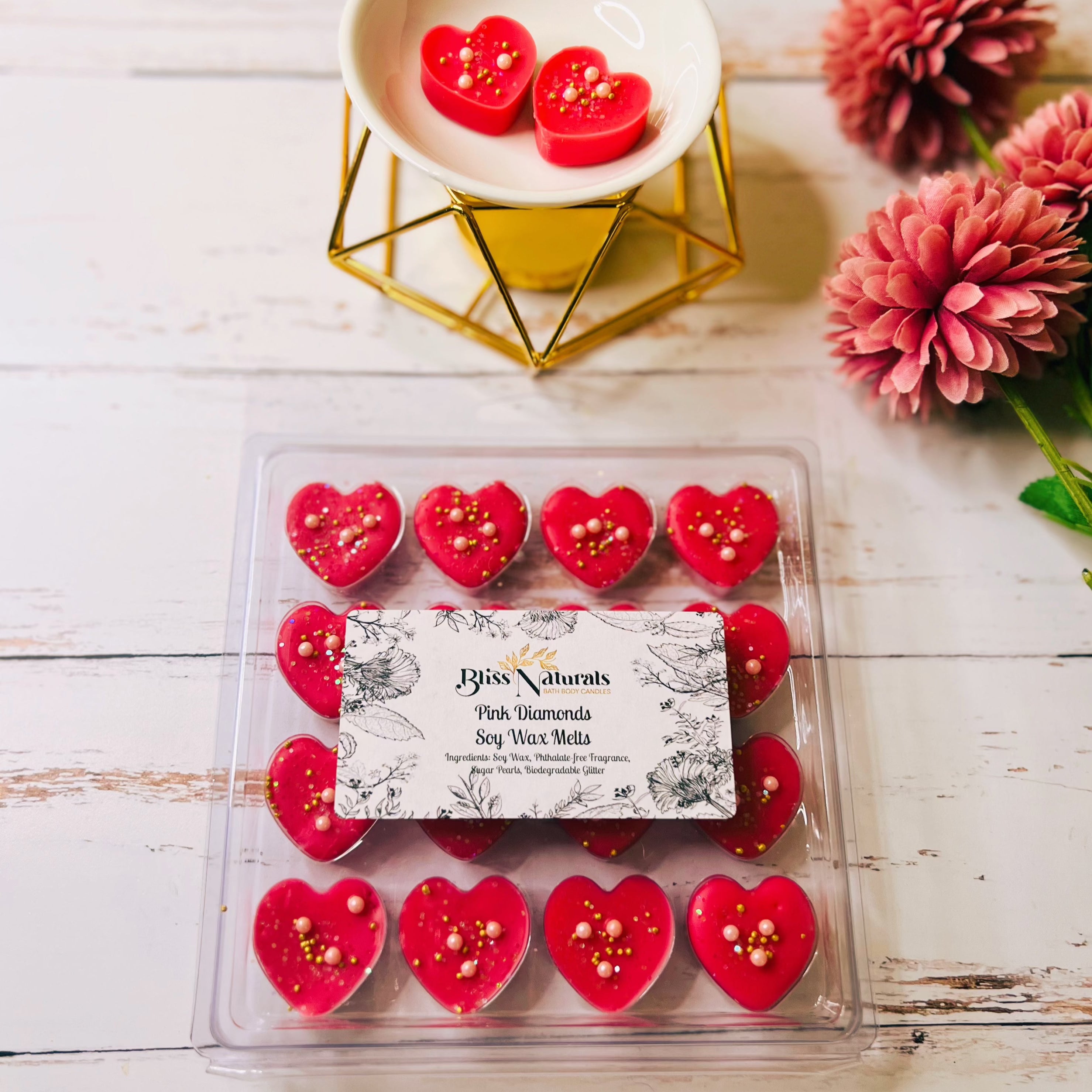 Heart Melts | Soy Wax melts | Pack of 10