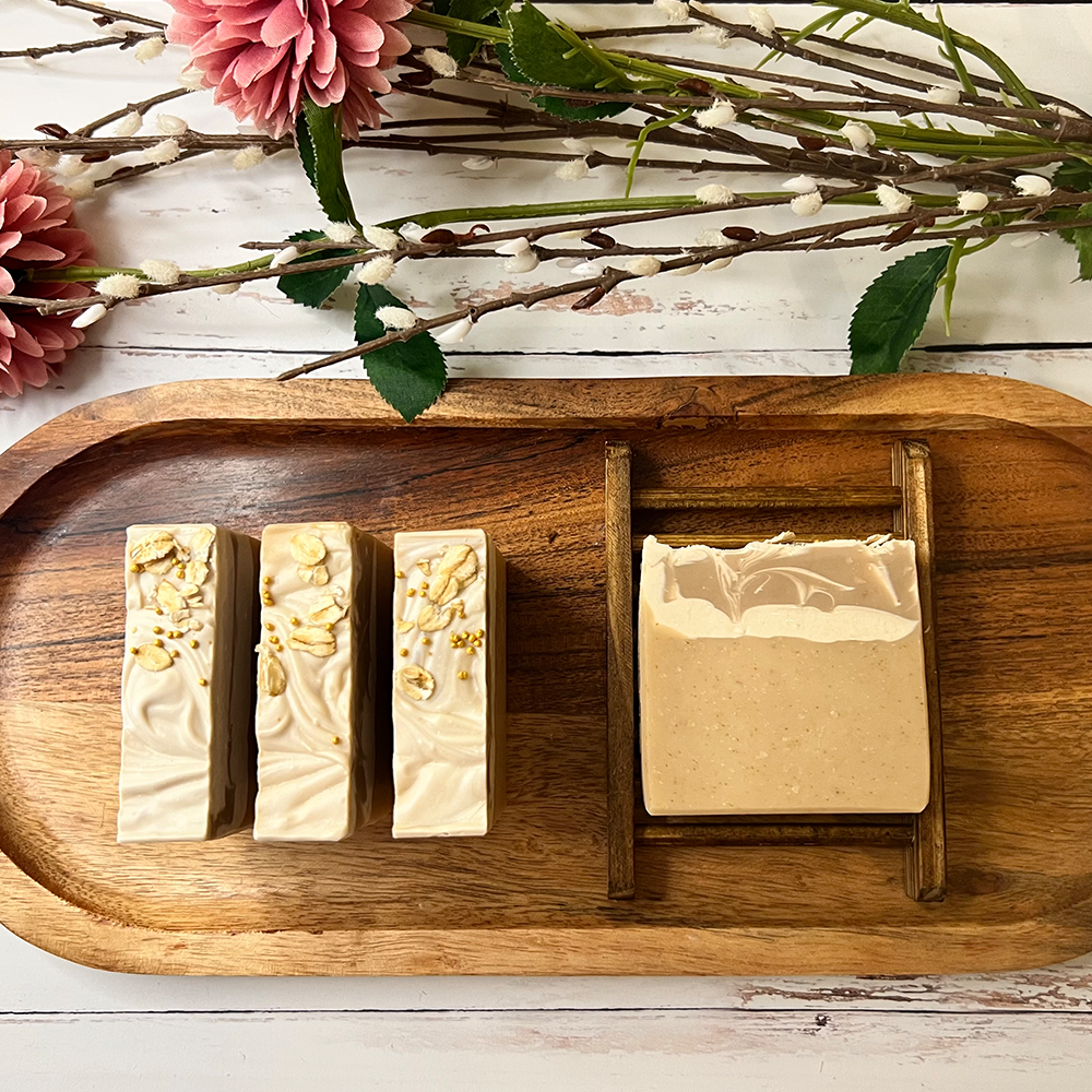 Goat Milk, Honey & Oat Herbal Infused Artisan Soap