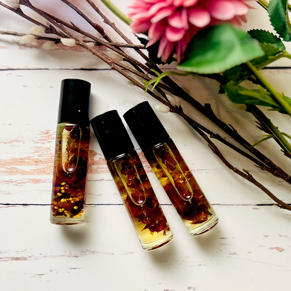 Rose Gold Herbal Infused Perfume Roller