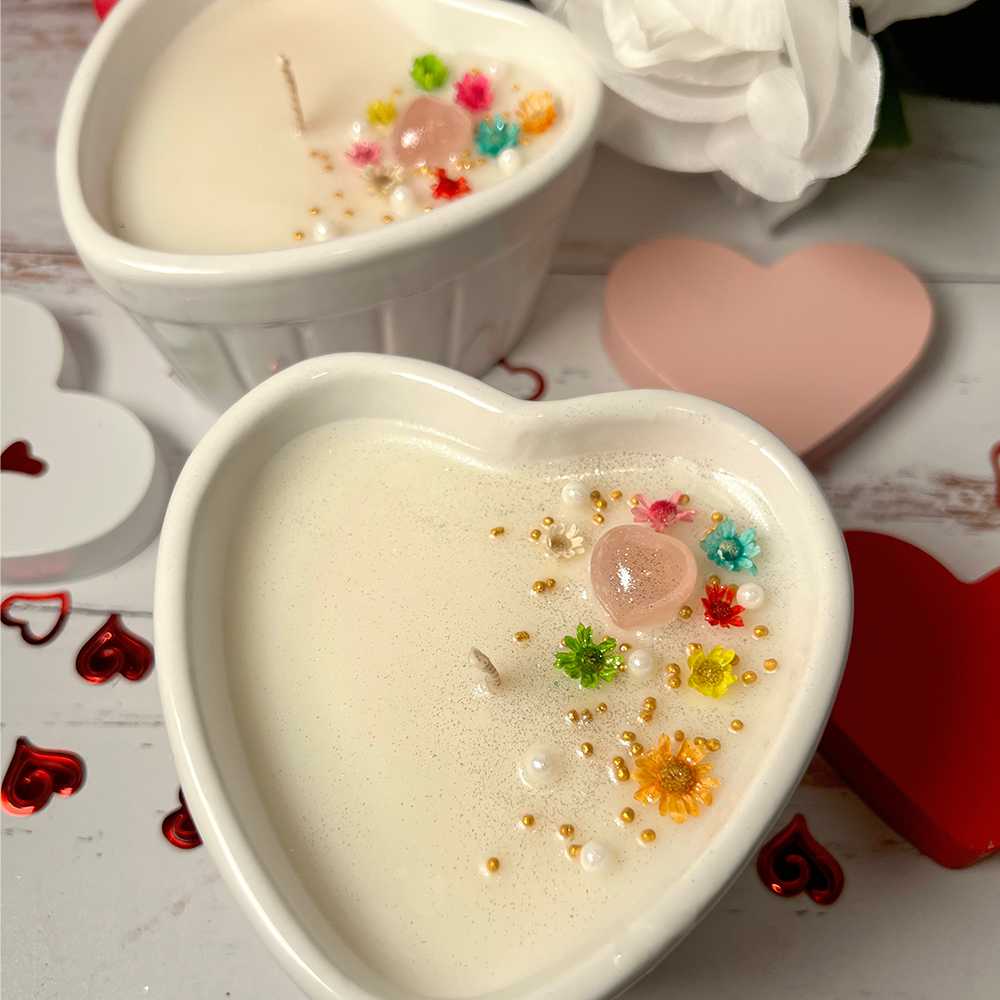 “Pure Love” Heart Shaped Candle